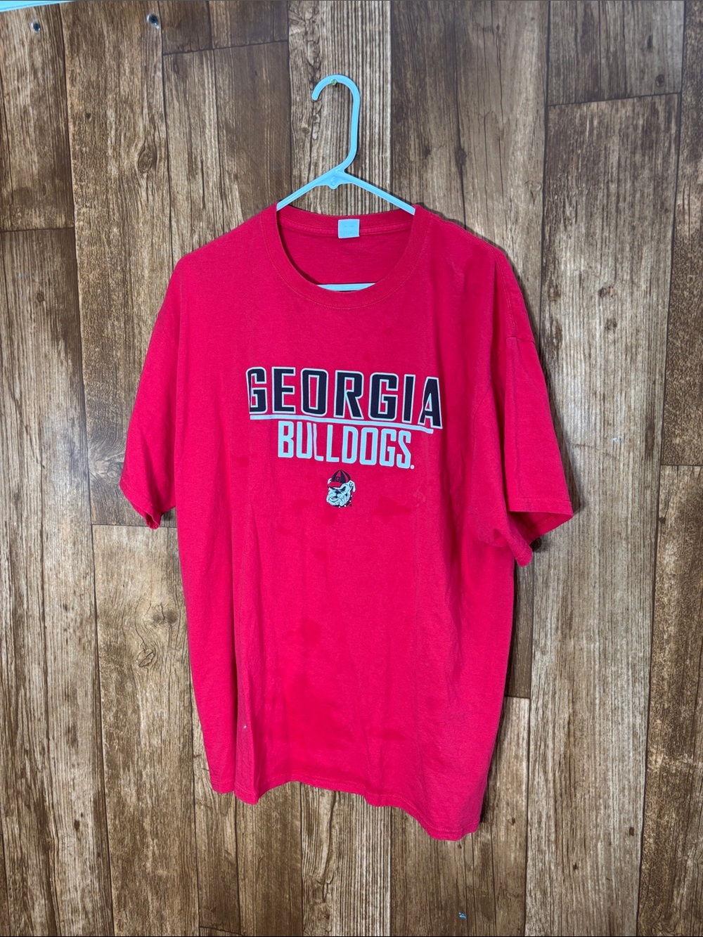 Hanes Georgia Bulldogs Red Short-Sleeve Tee